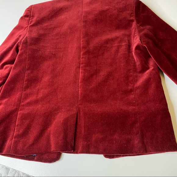 Zadig & Voltaire Vollys Velours Red Velvet Blazer - Picture 11 of 13